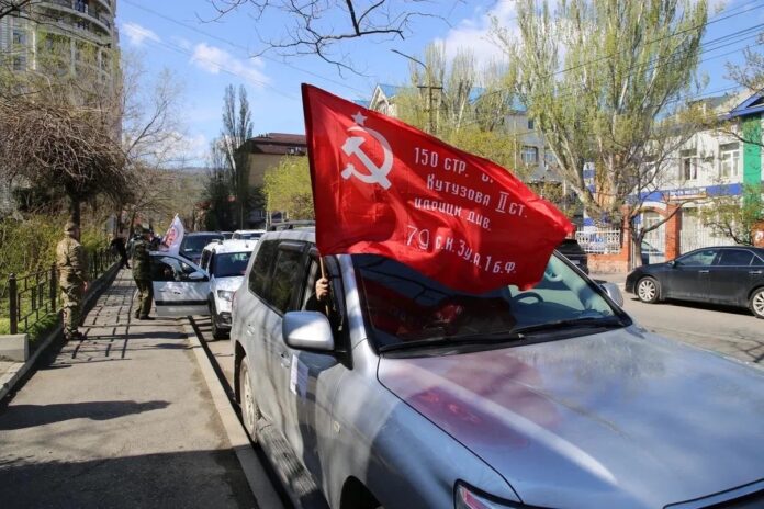 Автопробег «Единство народов – сила России» в селе Терекли-Мектеб